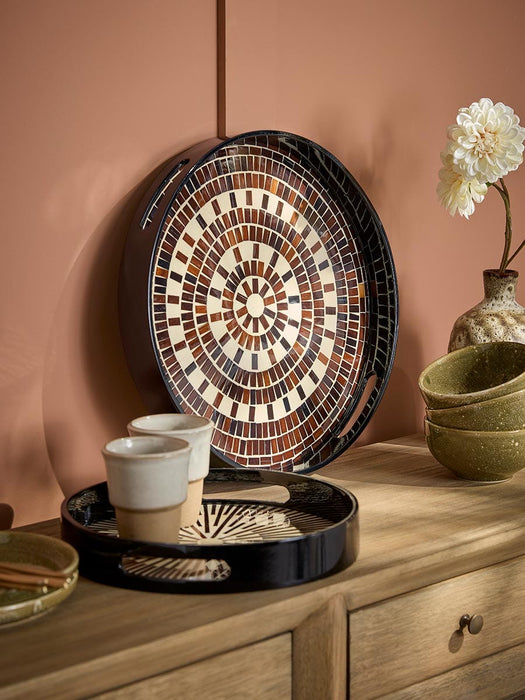 Two Patterned Trays