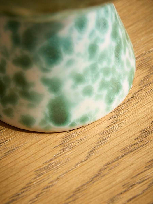 Speckled Stoneware Candle Holder