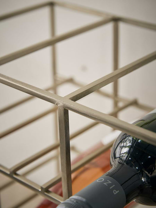 Small Iron Wine Rack- Grey