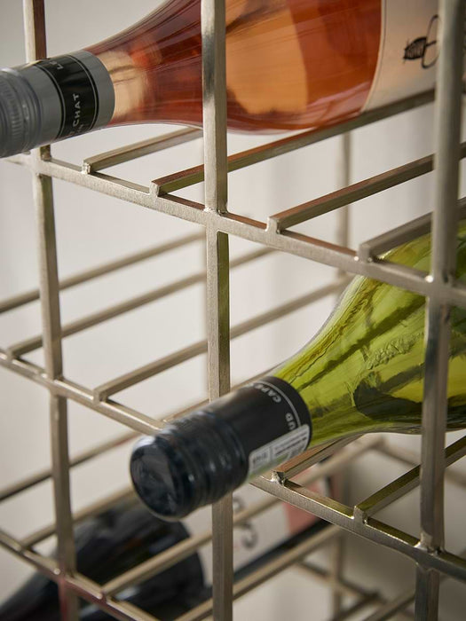 Large Iron Wine Rack - Grey