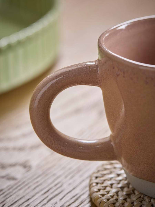 Four Rose Glazed Mugs