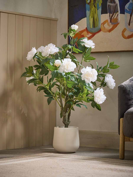 Faux Potted Peony Bush