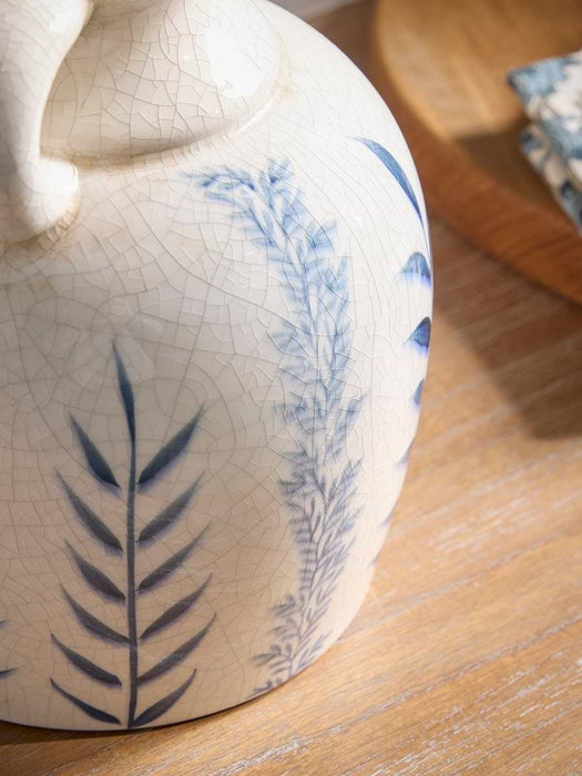 Blue Flora Amphora Jug