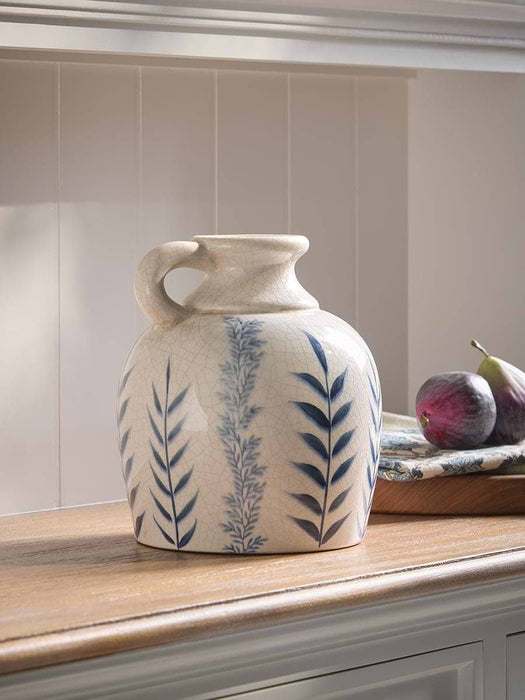 Blue Flora Amphora Jug
