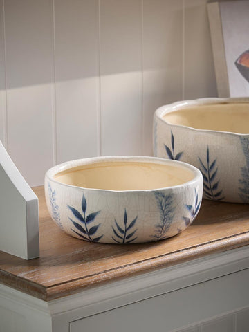 Blue Flora Bowl - Small