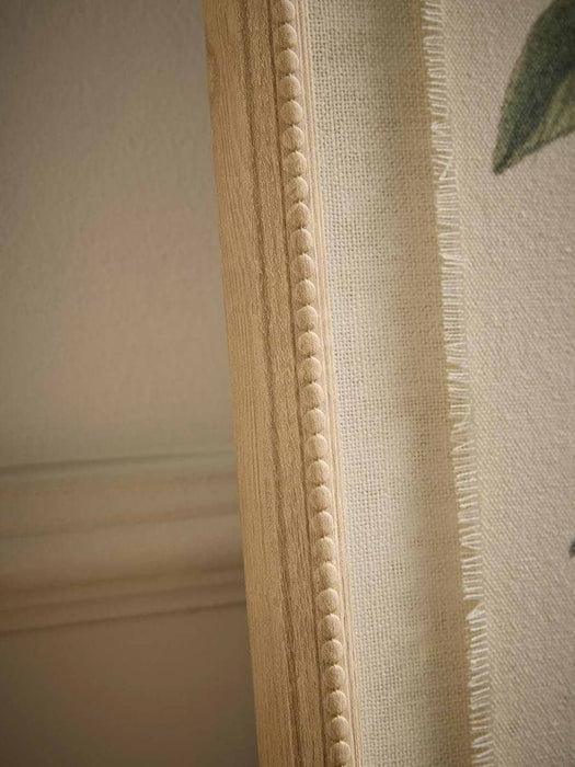 Blue Floral Printed Linen Beaded Frame