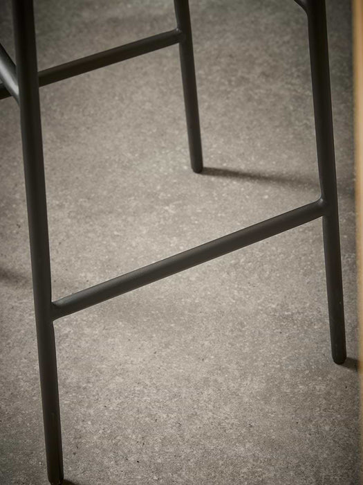 Industrial Wood & Metal High Counter Stool
