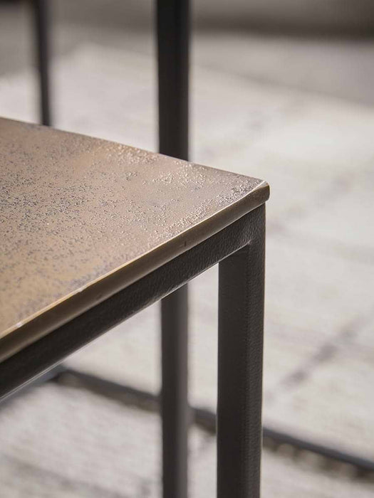 Three Cast Metal Nesting Tables