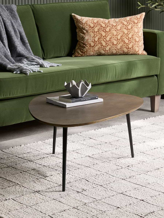 Two Cast Metal Nesting Coffee Tables