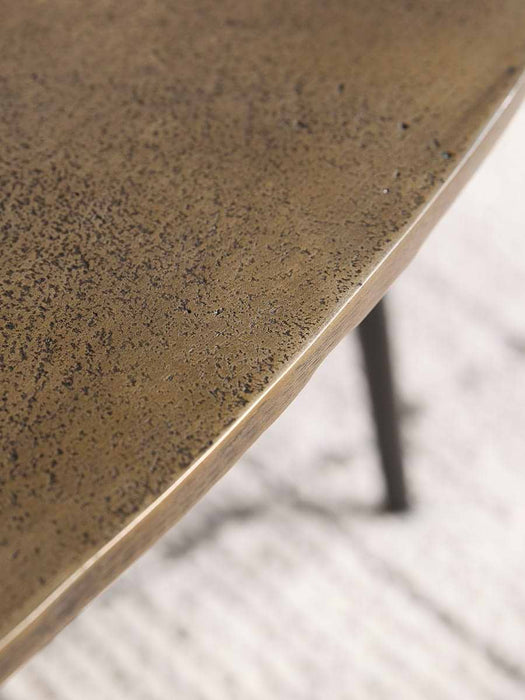 Two Cast Metal Nesting Coffee Tables