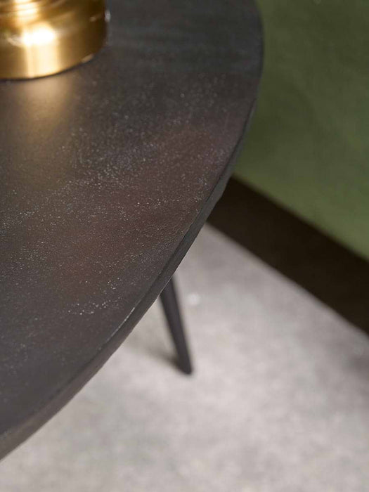 Two Cast Metal Nesting Coffee Tables