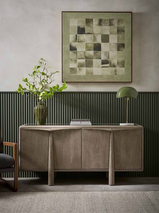 Wavy Dome Table Lamp - Khaki