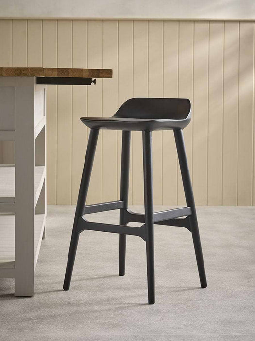 Oak Counter Stool - Black