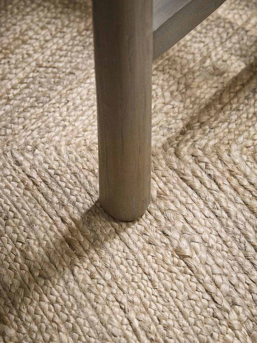 French Blue Striped Stool
