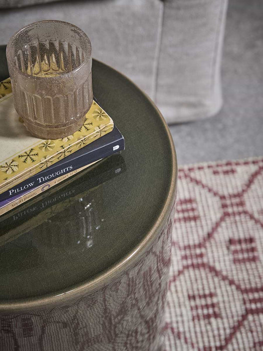 Ombre Olive Glaze Side Table