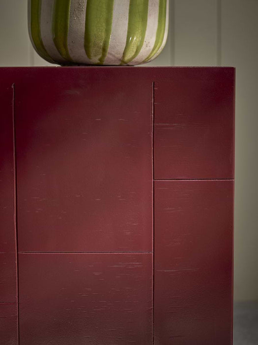 Tiled Side Table - Cherry