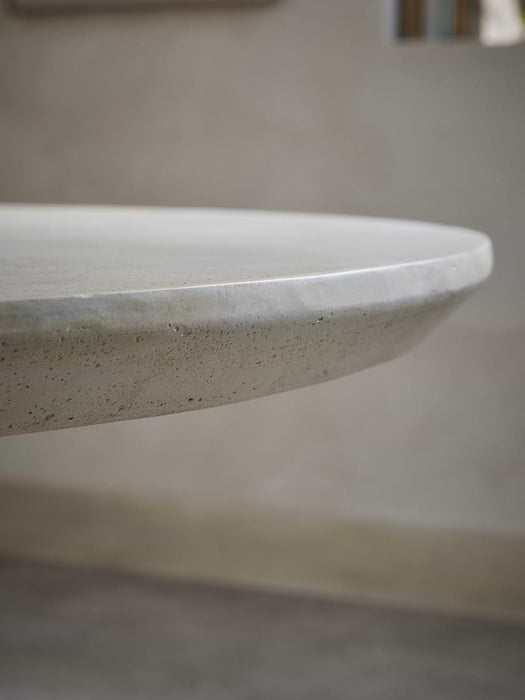 Travertine Round Dining Table - 4 Seater