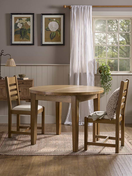 Effi Extendable Round Dining Table - 4 to 6 Seater