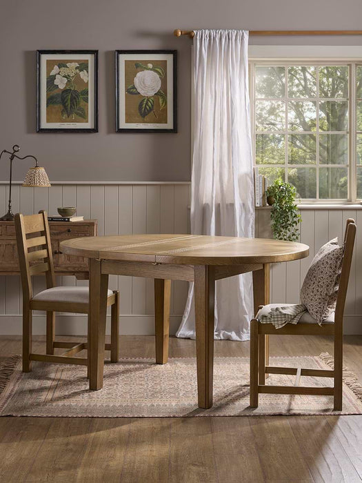Effi Extendable Round Dining Table - 4 to 6 Seater