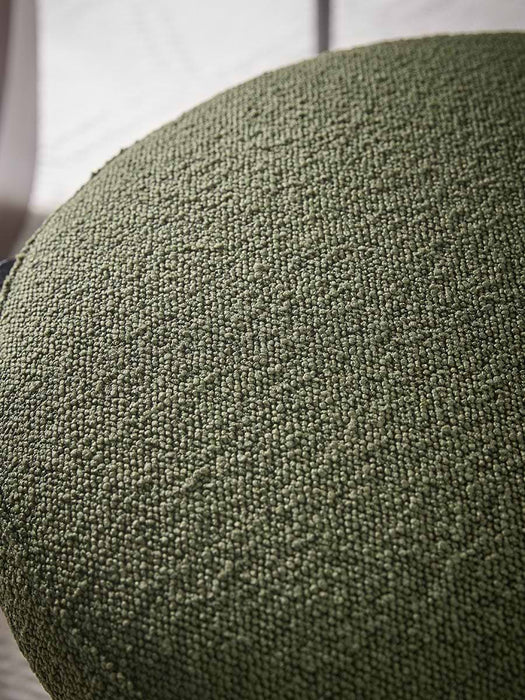 Upholstered Green Boucle Dining Chair - Set of 2