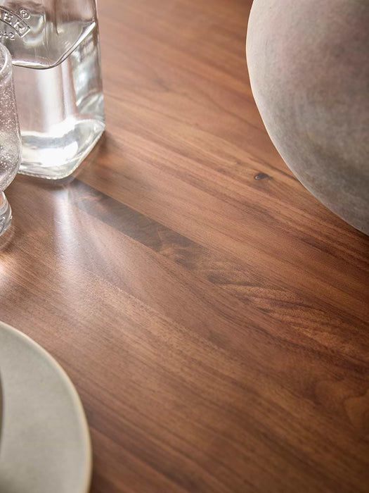 Walnut Extendable Oval Dining Table
