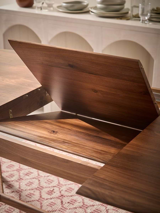 Walnut Extendable Oval Dining Table