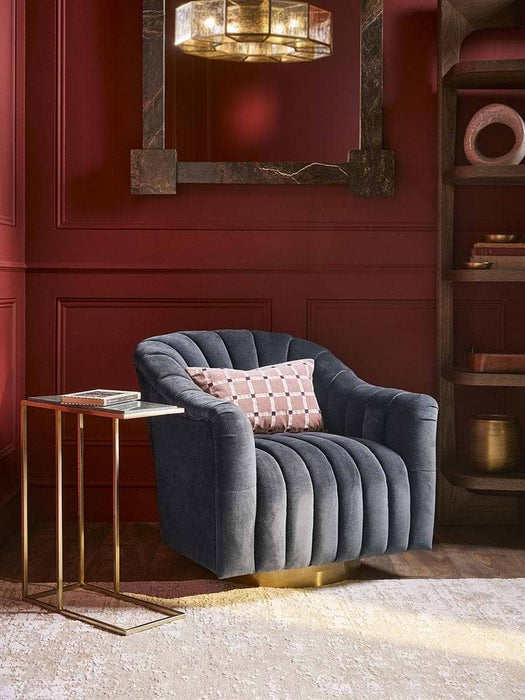 Lola Velvet Cushion - Vintage Rose