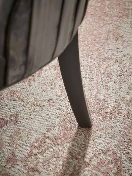 Pleated Velvet Upholstered Dining Chair