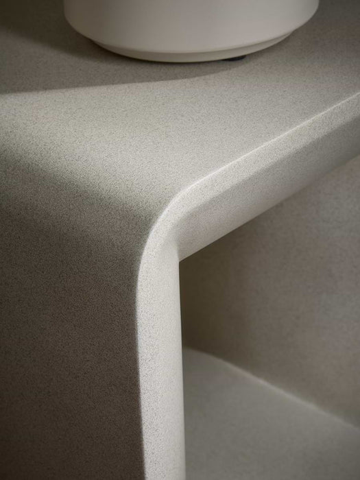 Concrete Squoval Side Table