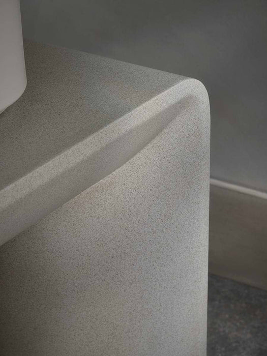 Concrete Squoval Side Table