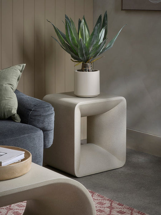 Concrete Squoval Side Table