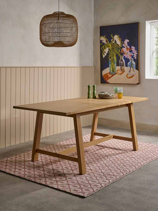 Neda Extendable Rectangle Dining Table - 4 to 6 Seater