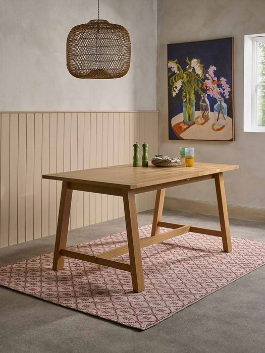 Neda Extendable Rectangle Dining Table - 4 to 6 Seater