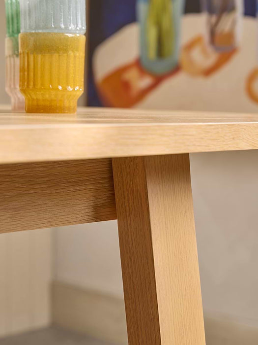 Neda Extendable Rectangle Dining Table - 4 to 6 Seater