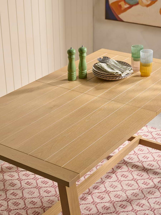 Neda Extendable Rectangle Dining Table - 4 to 6 Seater