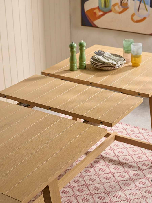 Neda Extendable Rectangle Dining Table - 4 to 6 Seater
