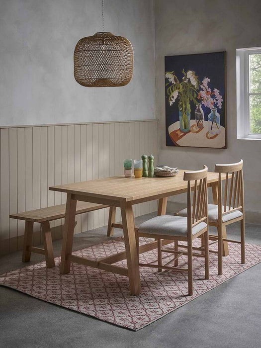 Neda Extendable Rectangle Dining Table - 4 to 6 Seater