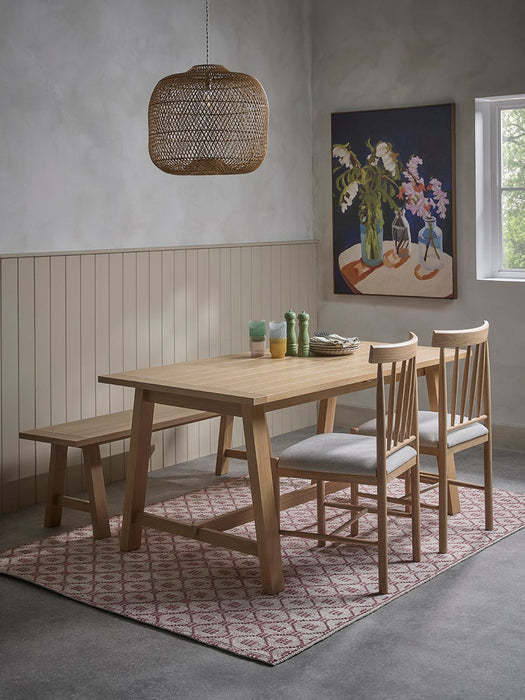 Neda Extendable Rectangle Dining Table - 4 to 6 Seater