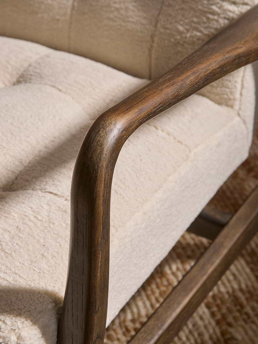 Mid Century Teddy Footstool - Natural