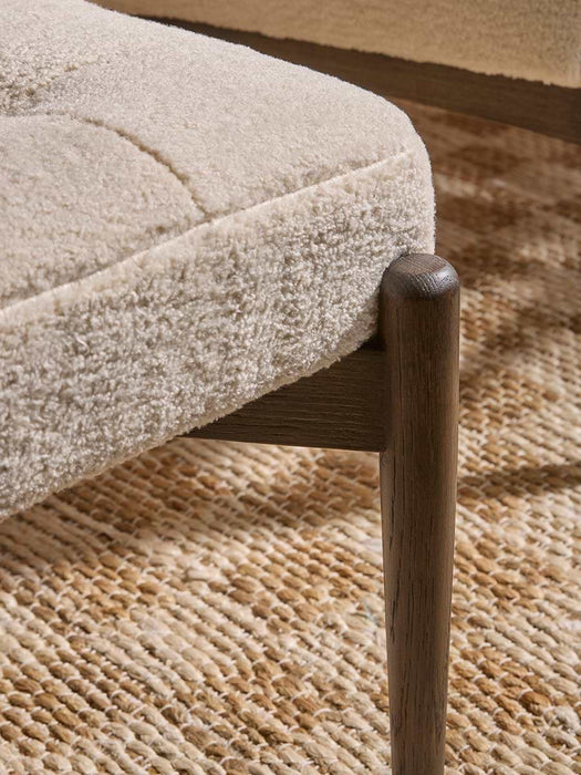 Mid Century Teddy Footstool - Natural