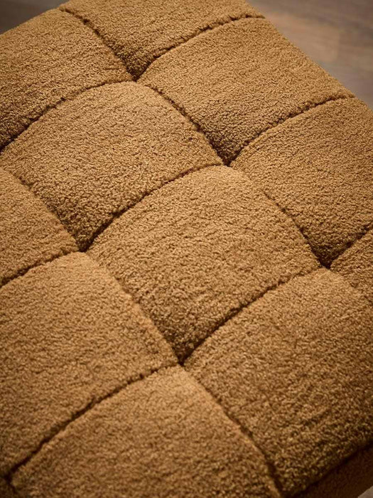 Mid Century Teddy Footstool - Ochre