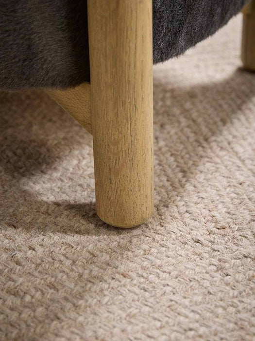 Ottowa Footstool - Faux Fur