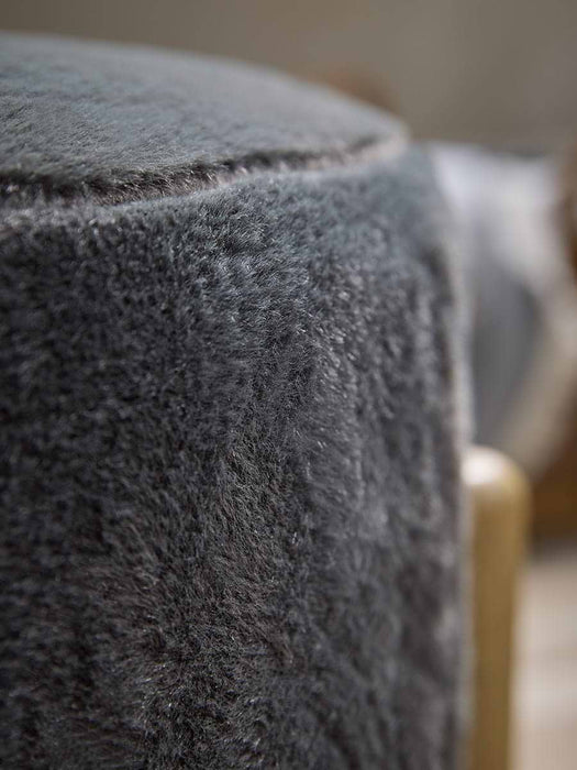 Ottowa Footstool - Faux Fur