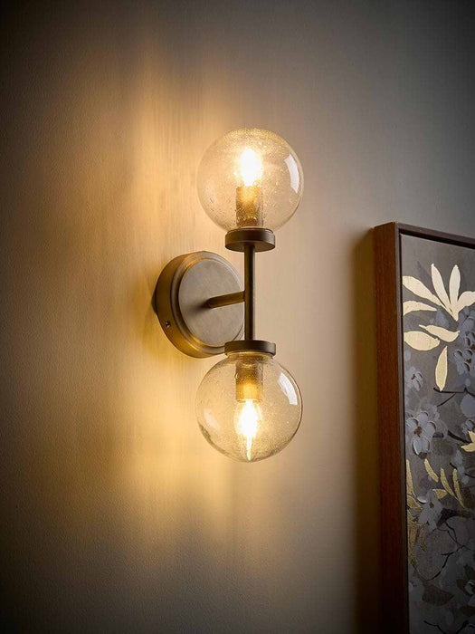Double Globe Wall Light