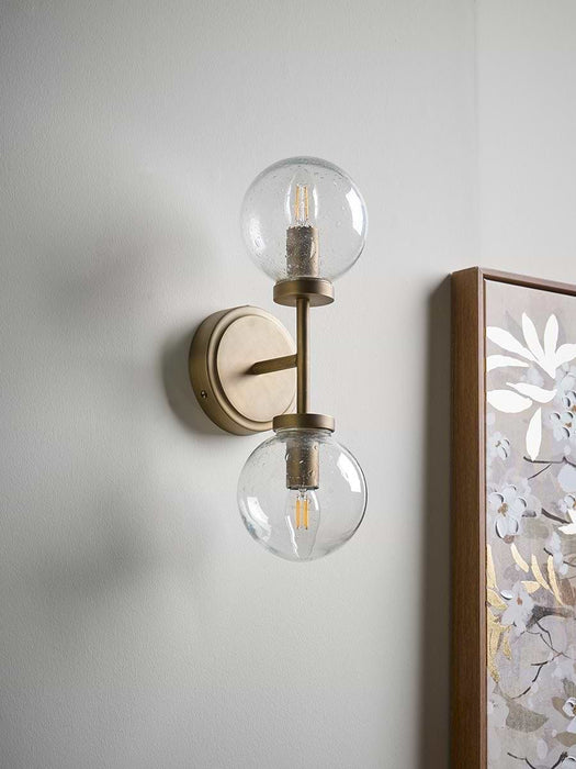 Double Globe Wall Light