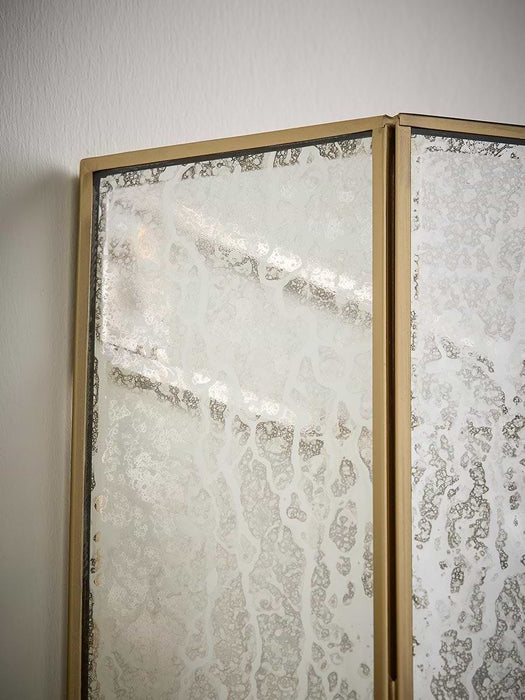 Faceted Mercury Glass Wall Light