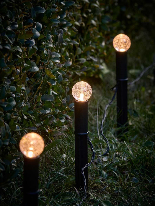 Crackle Glass Decorative Solar Stake Lights