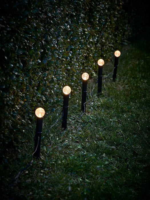 Crackle Glass Decorative Solar Stake Lights