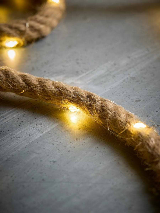Solar Natural Rope Light String