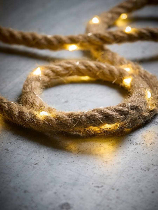 Solar Natural Rope Light String